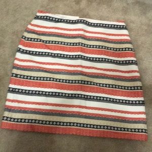 Loft striped skirt